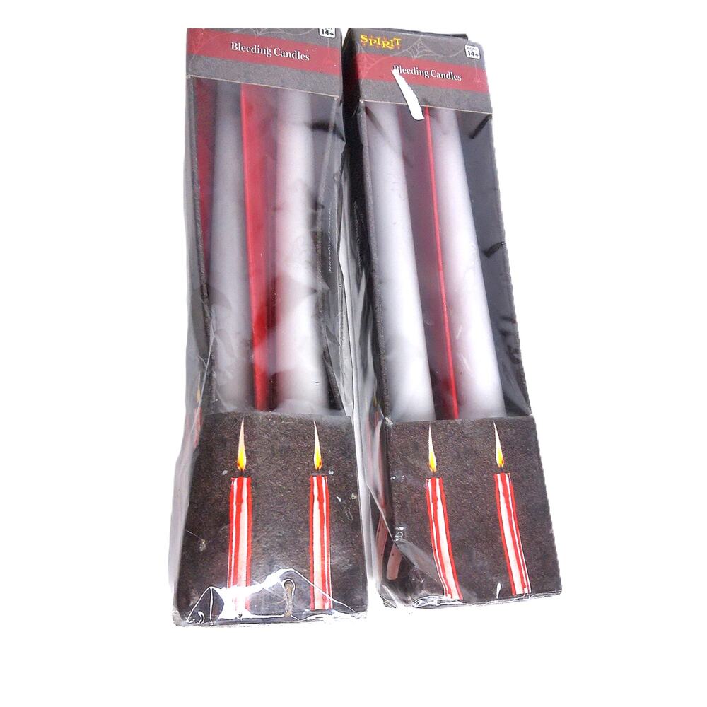 Spirit Halloween Bleeding Candles Set Of 2 New